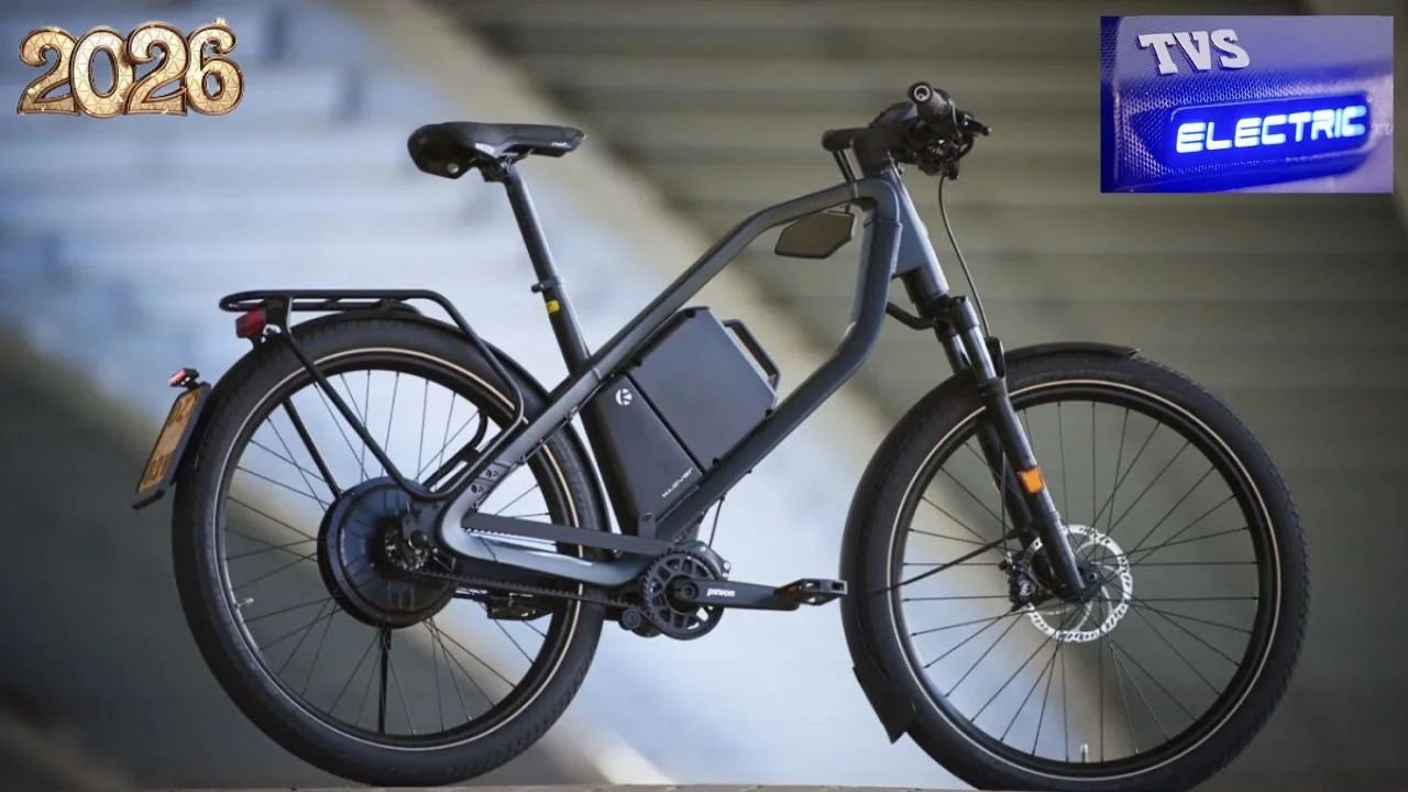 TVS Electric Cycle 2026 – 580KM Range, Super Fast Charging & Futuristic Features Unveiled